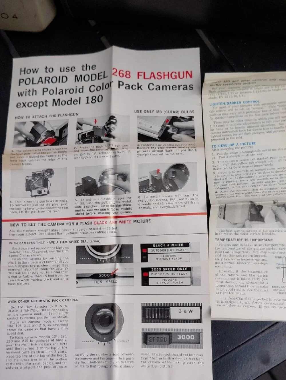 Polaroid Automatic 104 Camera in Gray and Black with Red Accents